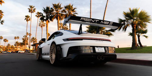 Matte paint protection film on an exotic car in Southern California